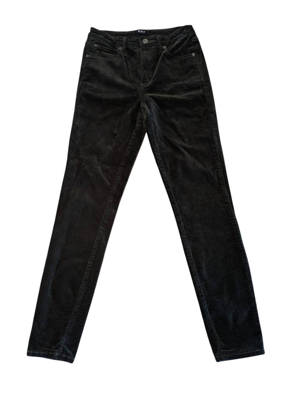 OAT New York Black High-Rise Skinny Corduroy Jeans - Women's 27
